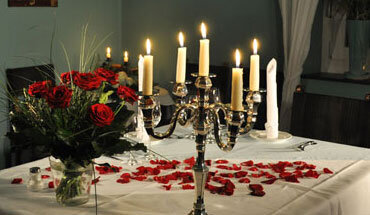 Romantisches Candlelight Dinner