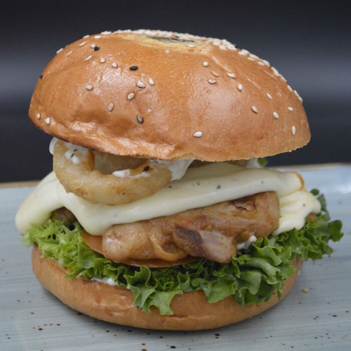 Double Chicken-Smash Burger