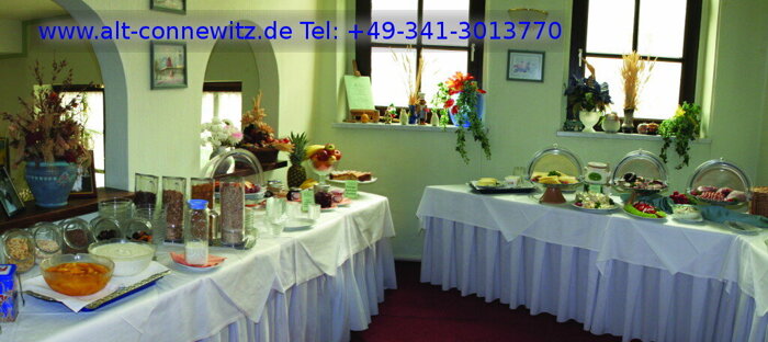 Restaurant Alt-Connewitz -Frühstücksbuffet Übersicht