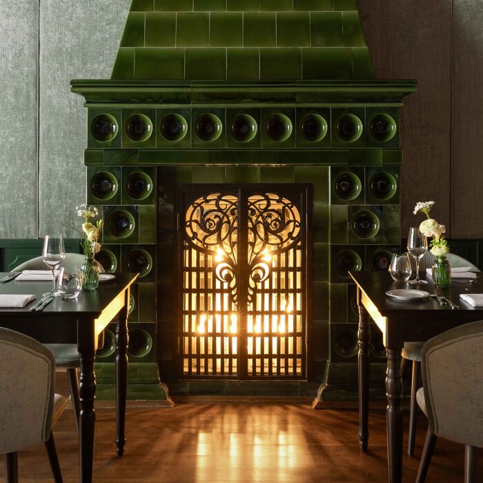 Kamin im Schlosspark Restaurant