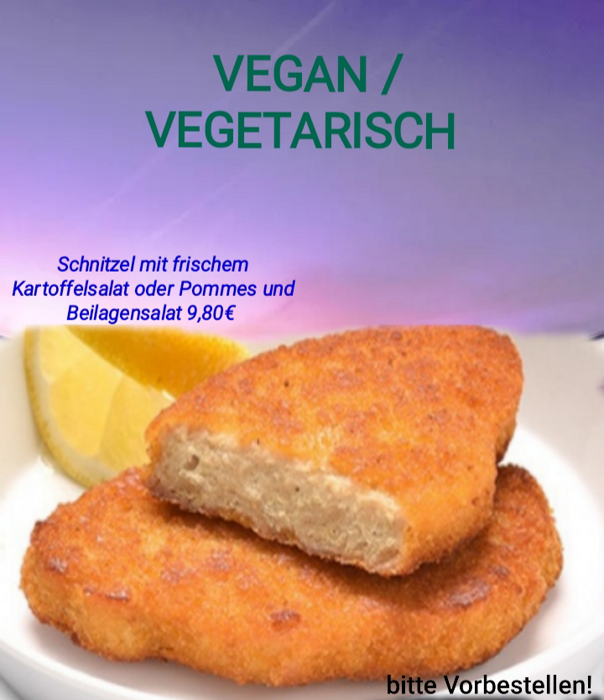 VEGAN/ VEGETARISCHES Schnitzel
