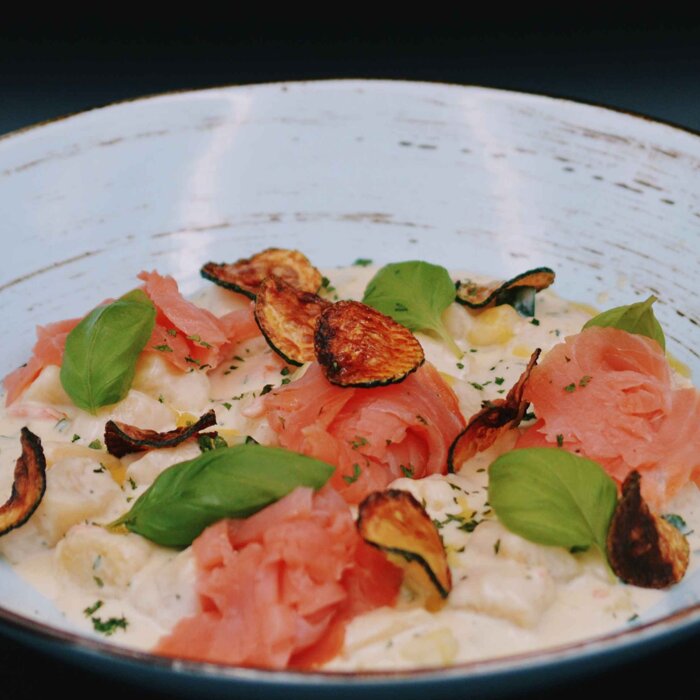 Gnocchetti al Salmone e Zucchine