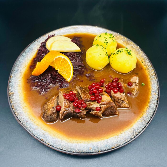 Gänsebrust gebraten