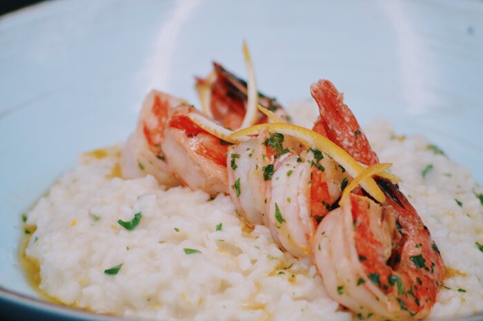 Risotto al Limone e Garnelen