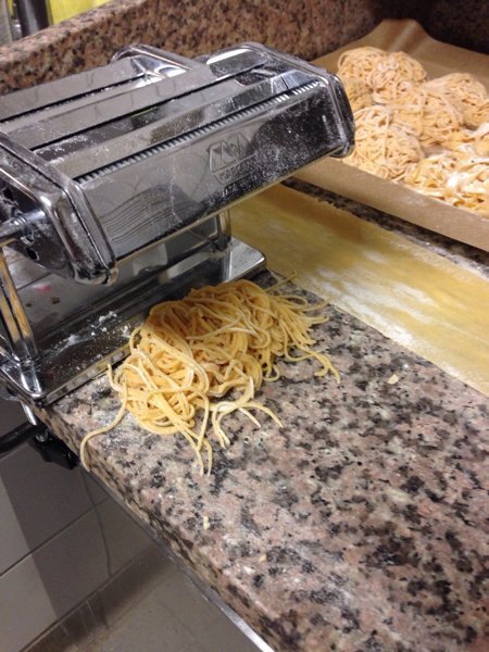Selbstgemachte Spaghetti