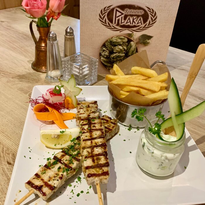 Souvlaki 2 Fleischspieße