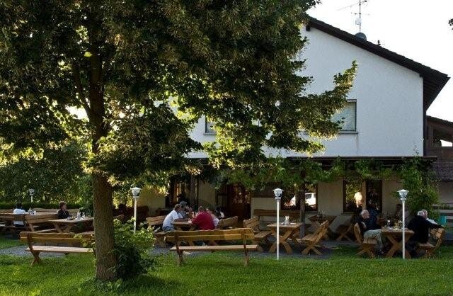 Schöne und ruhige Gartenterasse im Römerhof