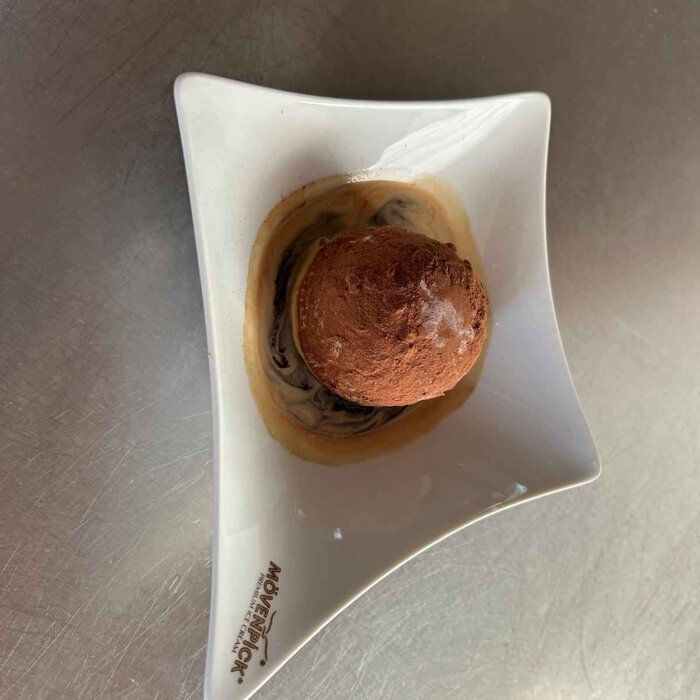 Tartufo affogato al cafe