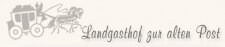 Logo des Landgasthofs zur alten Post, Regen