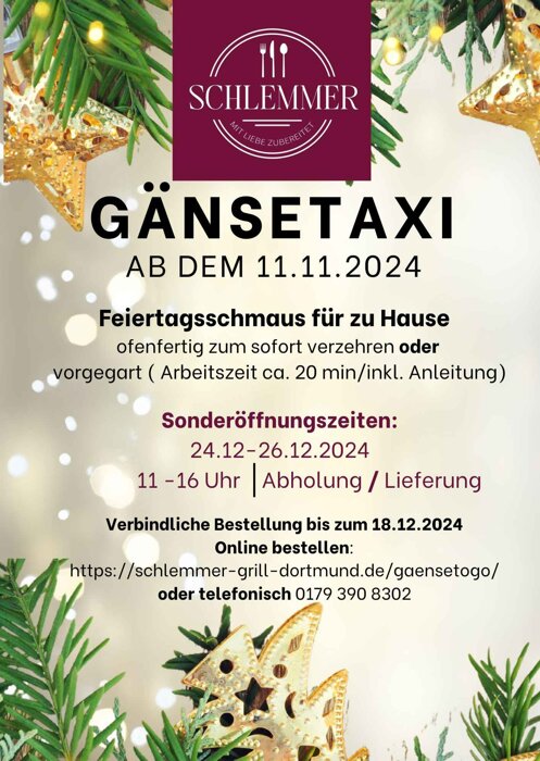 Gänsetaxi Vorderseite