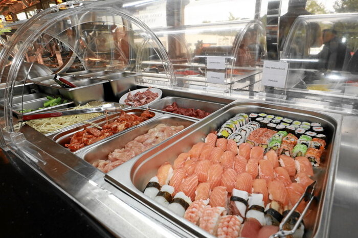 Sushi, Fisch und Garnelen