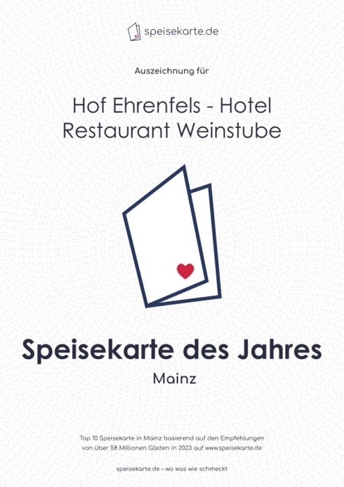 Profilbild von Hof Ehrenfels - Hotel Restaurant Weinstube