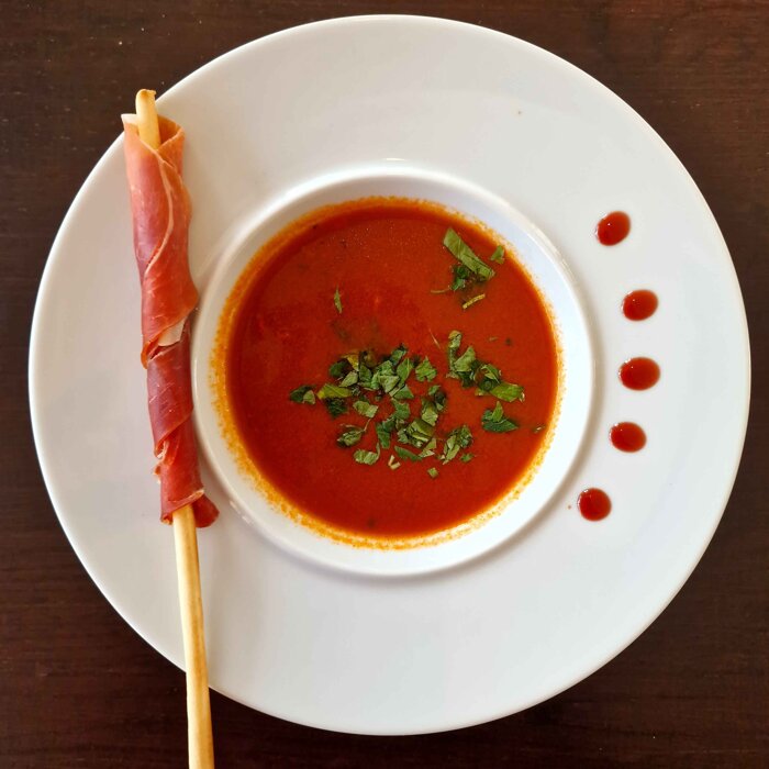 Mediterrane Tomatensuppe