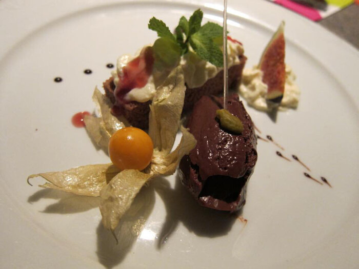 Dessert, Mousse au Chocolat, Restaurant ausklang Neuss