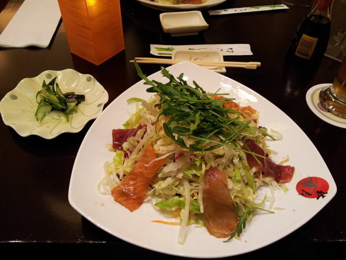 Sashimi Salat