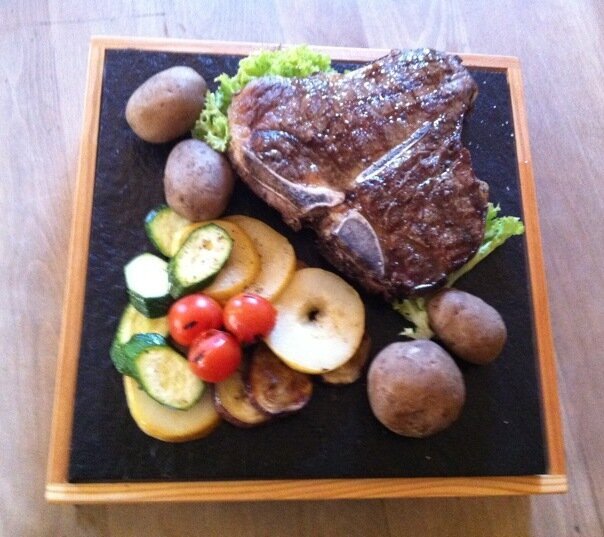 Bayrisches Angus Ochsen T-Bone Steak vom Grill