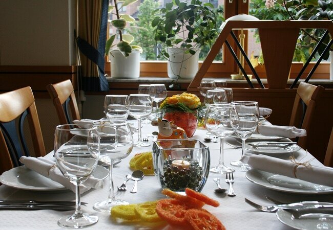 Ein Einblick in das Restaurant des Geuenicher Hofes.