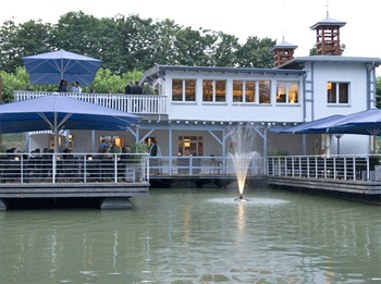 Das "Floß" von außen, Café Fürst, Worms