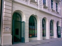 Außensicht ,Cafe Madrid, Leipzig