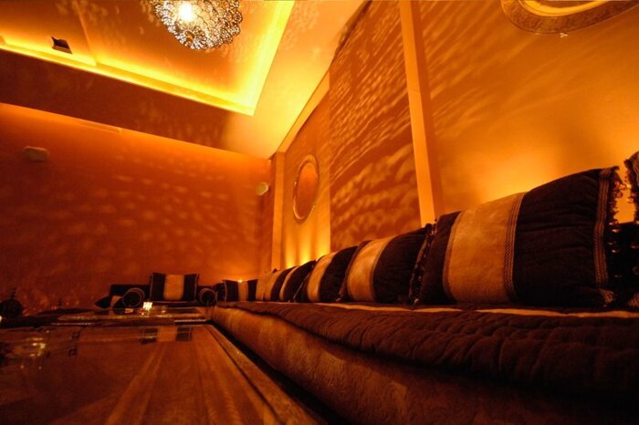 Oriental Lounge, ganz im marokkanischen Flair.