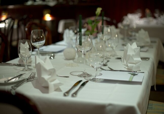 Hotel Restaurant Rußmann, Goldbach, schöne Tischdekoration