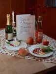 Liebevoll und persönlich dekoriertes Gedeck,  Limbacher Gasthaus Restaurant, Herrieden