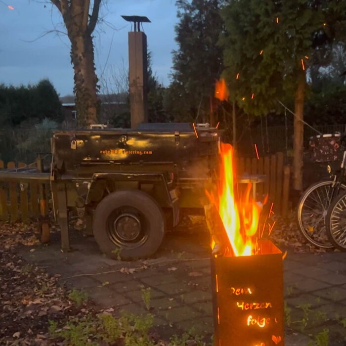 Biergarten im Winter