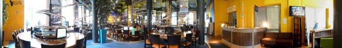 Panorama des Schwerelos das Achterbahnrestaurant 