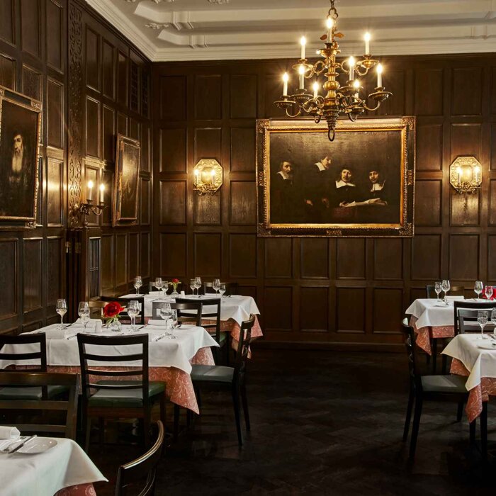 Rembrandt Room n the restaurant