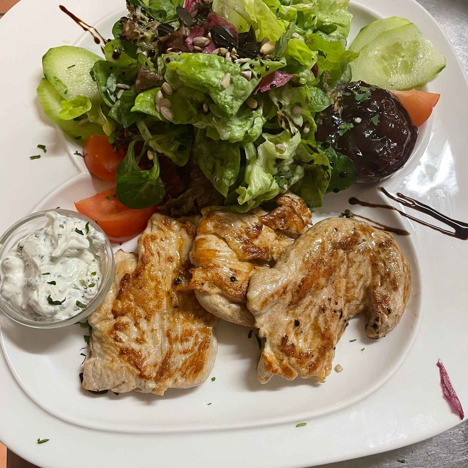 Salatplatte-Fitness