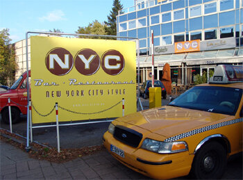 Außenansicht, Bar & Restaurant N.Y.C., Essen