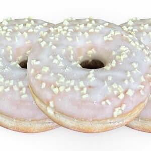 White Iced Donut