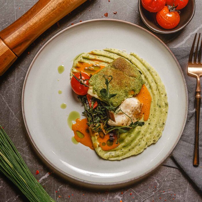 Zanderfilet unter Bärlauchkruste