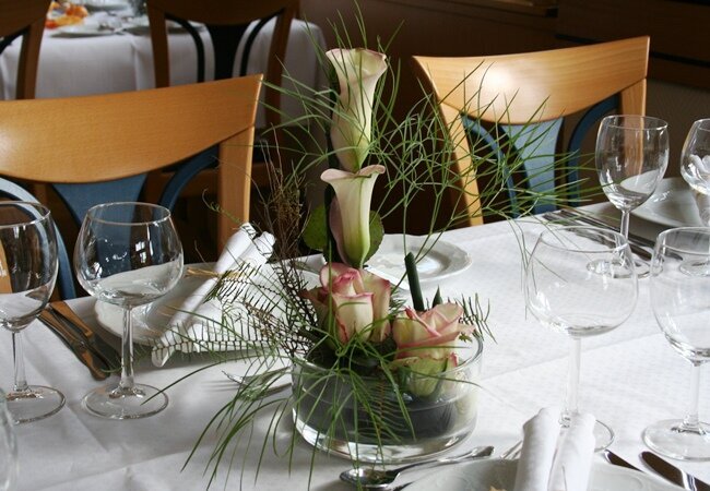 Ein Einblick in das Restaurant des Geuenicher Hofes.