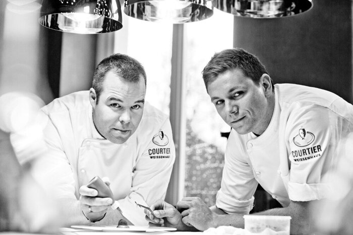 Küchenchef und Chefkoch: Alexander Dehn und Hannes Gaurock, Restaurant Courtier