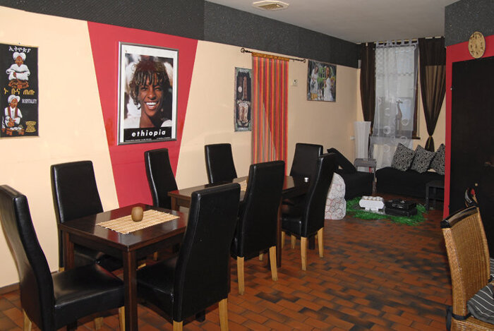 Gepflegtes Interieur im Abessinia, afrikanisch, äthiopisches Restaurant in Nürnberg
