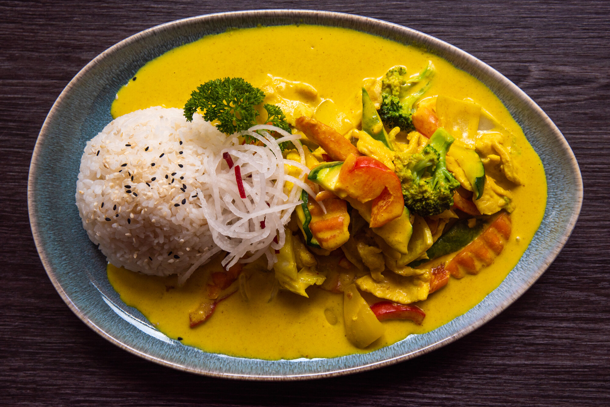 [W4] Gelbe Thai-Currysauce + Wunschzutat