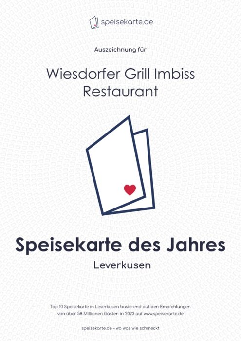 Profilbild von Wiesdorfer Grill Imbiss Restaurant