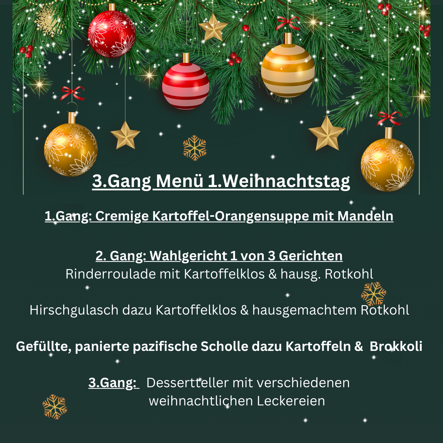 Unser Angebot Weihnachten 2024