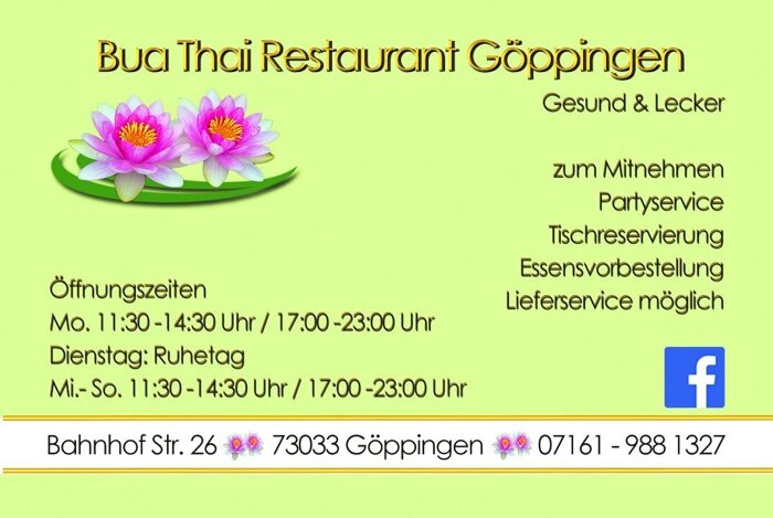 Profilbild von Bua Thai Restaurant Göppingen