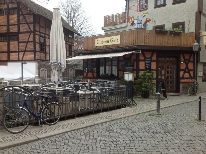 Ein schöner ruhiger Patz in der Altstadt Erfurts
